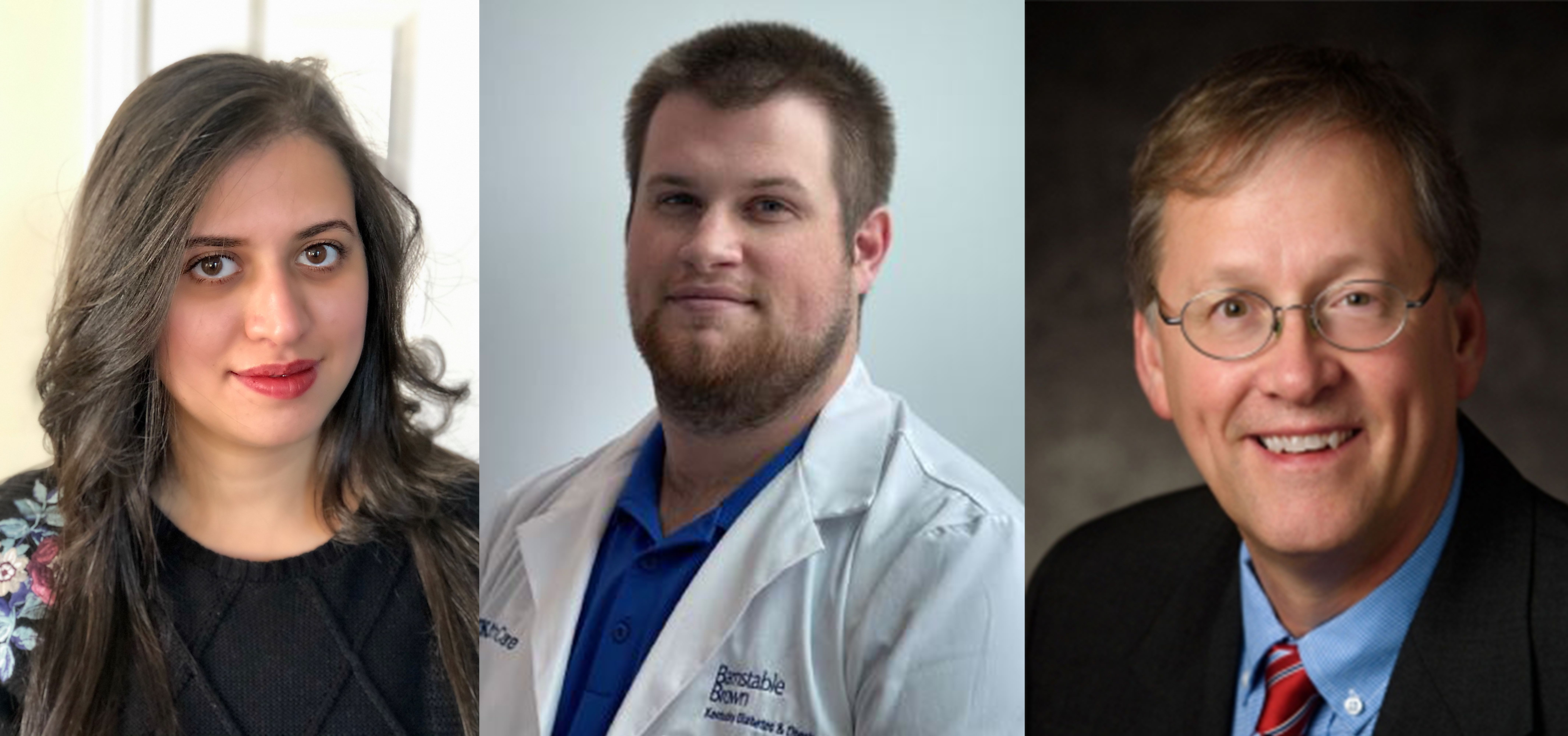 three headshots of award recipients