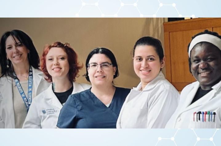 From left: Analia Loria, Meghan Turner, Carolina Dalmasso, Nermin Ahmed and Gertrude Arthur. Photo provided.
