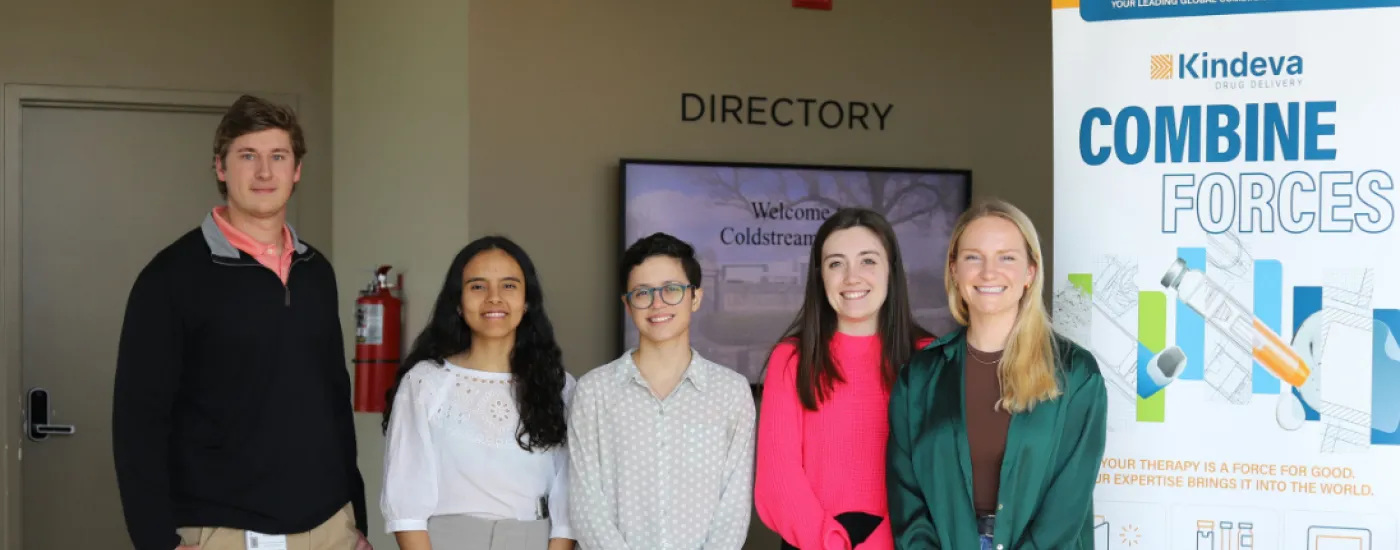IBS students at Kindeva Drug