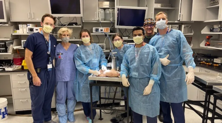 group picture of the 2022 interns in Dr. Ireland's lab